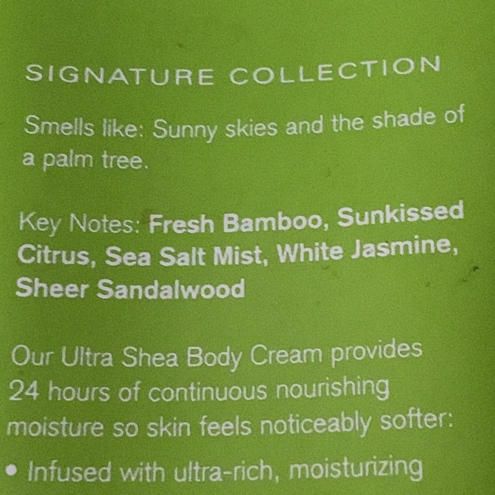 Bath and Body Works Liquid Sunshine Body Cream Lotion Bamboo Citrus Sea Salt - Picture 3 of 4